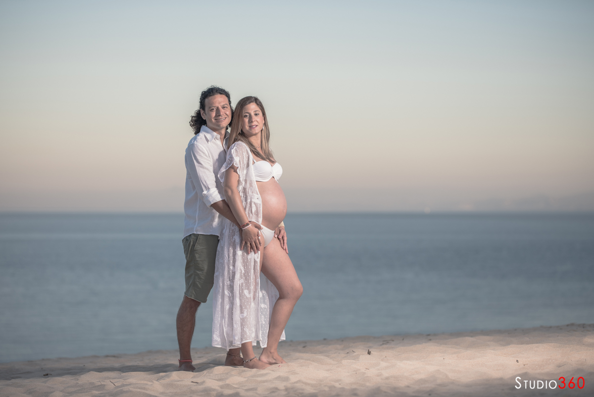 embarazada playa tarifa dunas